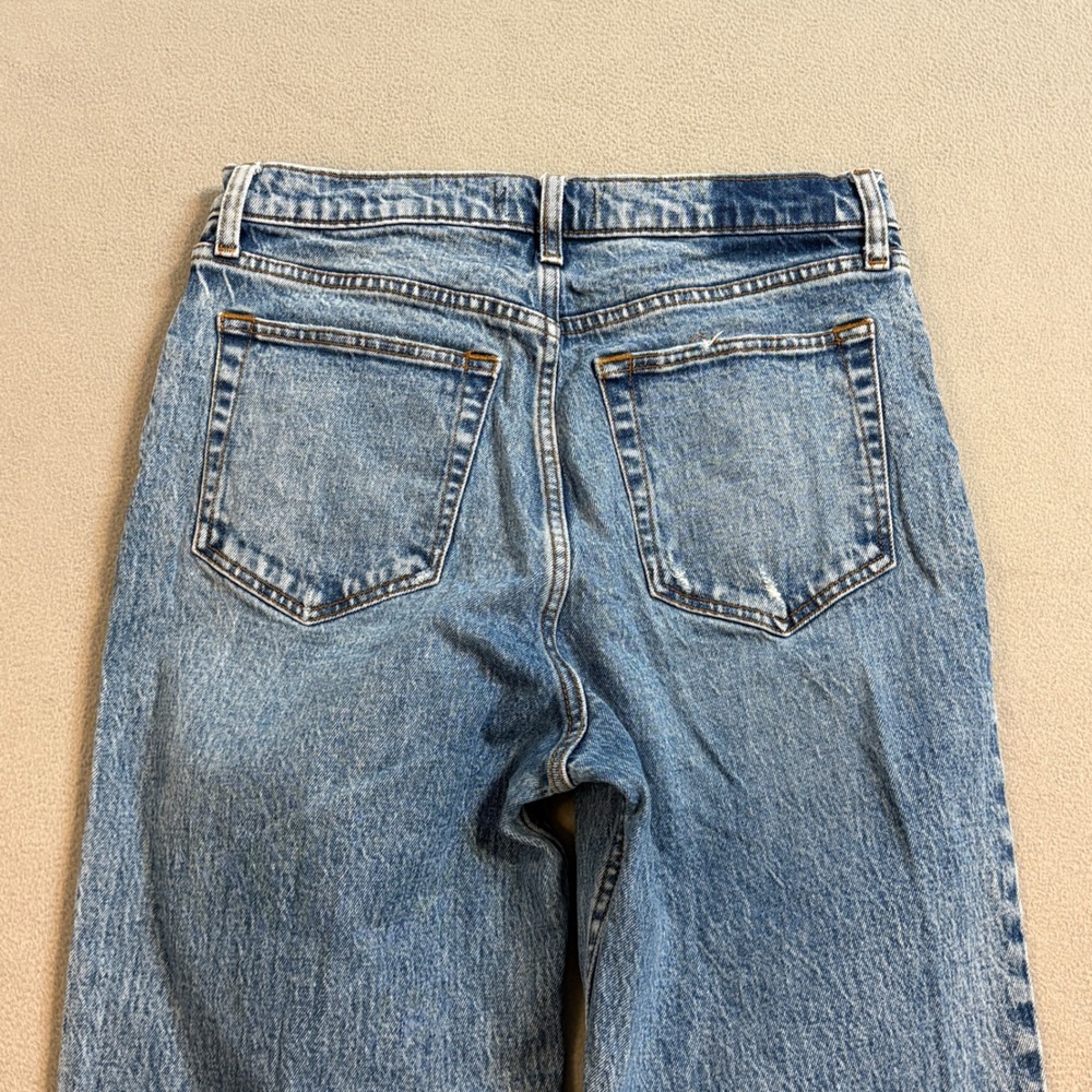 Abercrombie & Fitch The 90s Straight Ultra High Rise Jeans Medium Wash 27 4L - Picture 4 of 10